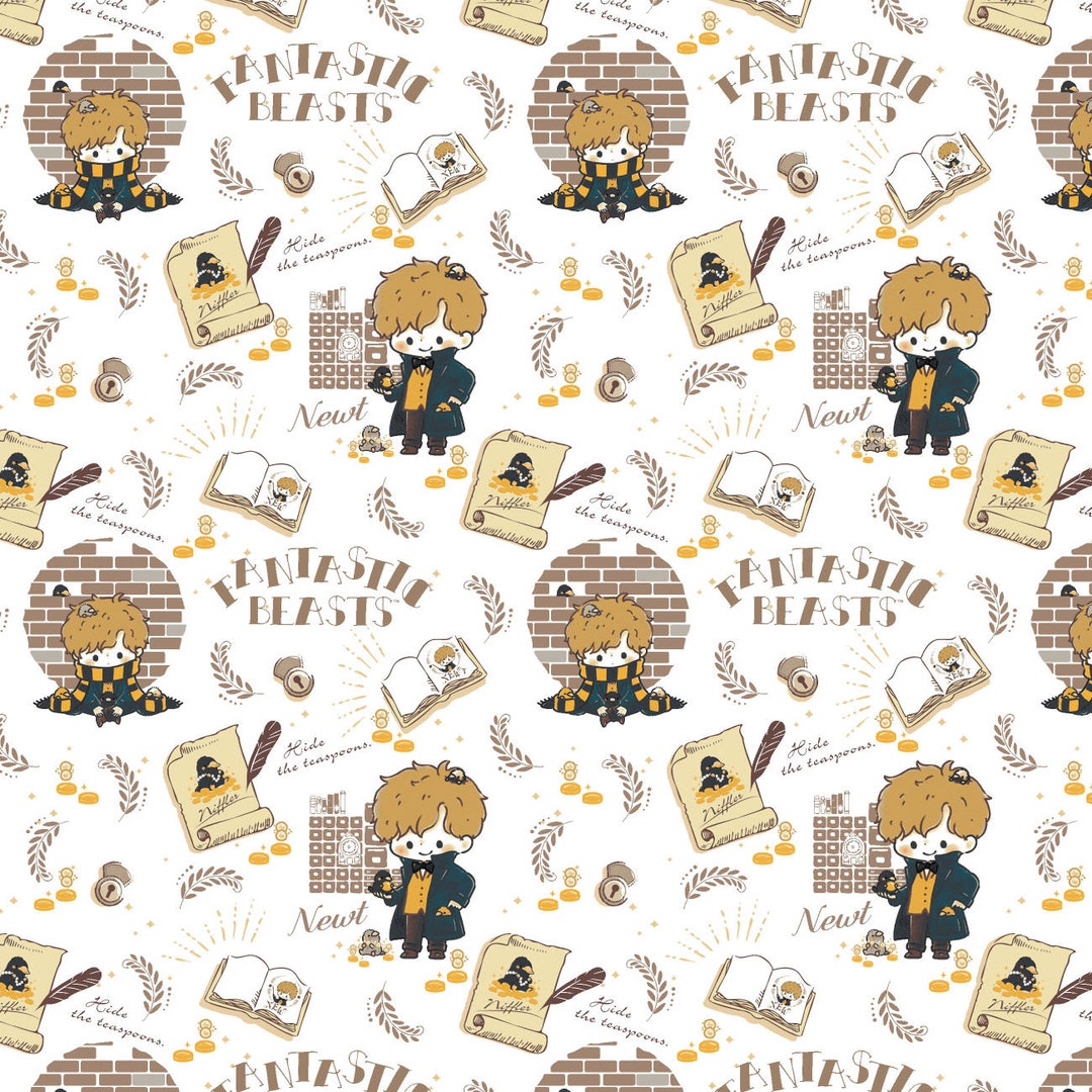 Harry Potter Cotton Fabric by the Yard Wizarding World Hide the