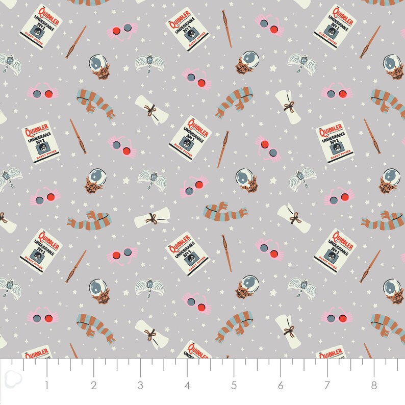 Potter Repeating Pattern Harry Potter Cotton Fabric by the Yard - Harry Potter Arts and Crafts ...