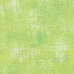 Grunge Blender Cotton Fabric by the Yard - Grunge Key Lime - BasicGrey for Moda 30150-303