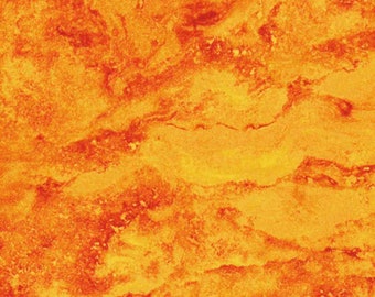 Marbled Blender Cotton Fabric by the Yard - Marblehead Marble Orange - Ro Gregg for Paintbrush Studio 120-43016