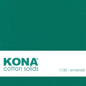 Kona Cotton Fabric by the Yard - 1135 Emerald