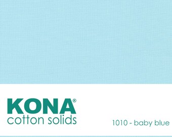 Kona Cotton Fabric by the Yard - 1010 Baby Blue