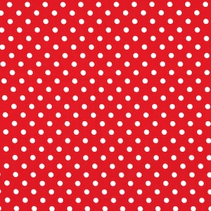 Polka Dot Cotton Fabric by the Yard - Dumb Dot Red - Michael Miller CX2490-RED