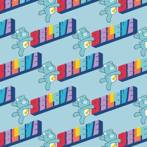 Care Bears Fabric by the Yard - Believe Blue - Camelot 44010607-2