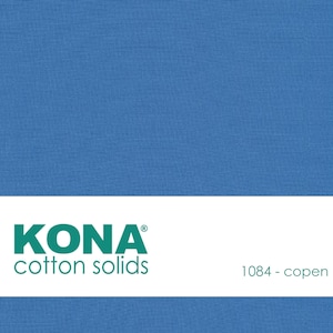 Kona Cotton Fabric by the Yard - 1084 Copen