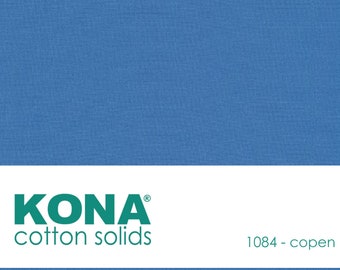 Kona Cotton Fabric by the Yard - 1084 Copen