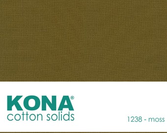 Kona Cotton Fabric by the Yard - 1238 Moss