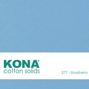 Kona Cotton Fabric by the Yard - 277 Blueberry