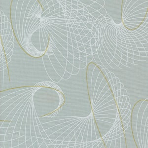 Zen Chic Modern Cotton Fabric by the Yard - Shimmer Winter Winds Silver Metallic - Zen Chic for Moda 1841-13M