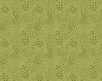 Primrose Hill Cotton Fabric by the Yard - Primrose Hill Meadow Olive - Riley Blake C11064-OLIVE