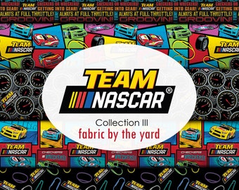 NASCAR Cotton Fabric by the Yard - NASCAR III Collection by Camelot