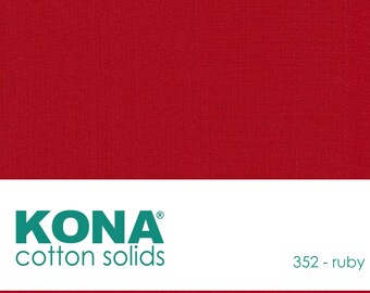 Kona Cotton Fabric by the Yard - 352 Ruby