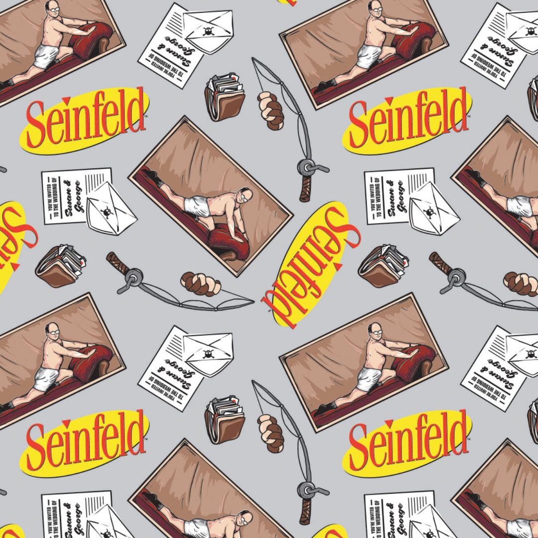 Seinfeld Cotton Fabric by the Yard the Seinfeld Collection Etsy