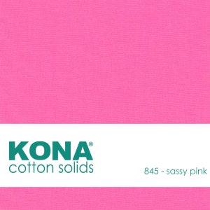 Kona Cotton Fabric by the Yard - 845 Sassy Pink