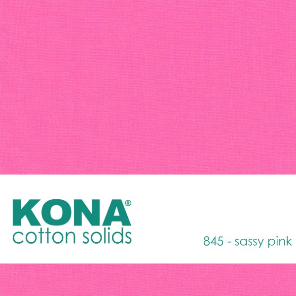 Kona Cotton Fabric by the Yard - 845 Sassy Pink