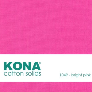 Kona Cotton Fabric by the Yard - 1049 Bright Pink