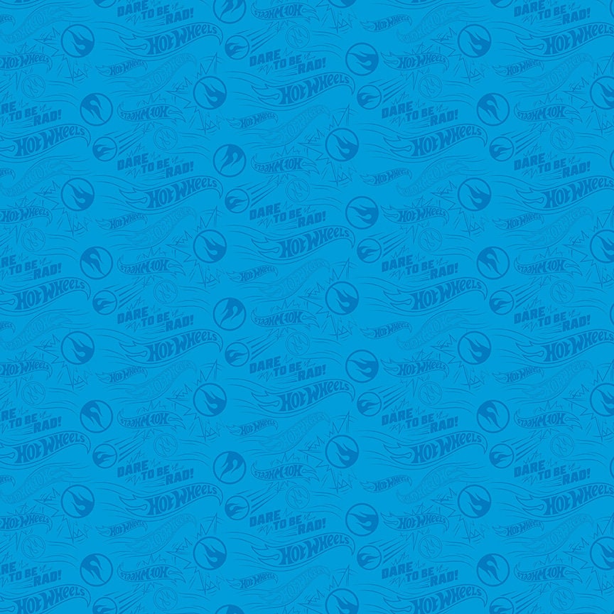 RILEY BLAKE - Hot Wheels Classic by Riley Blake Designs - Tires - Blue -  C11483-BLUE C11483B Quilt Fabric