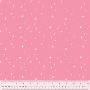 Star Cotton Fabric by the Yard - Sweet Abigail Starlight Azalea - Tessie Fay for Windham Fabrics 53468-8