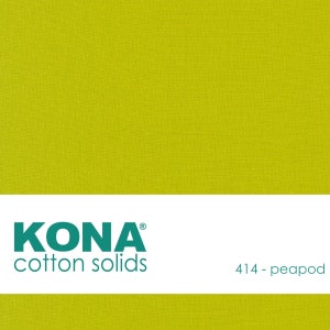 Kona Cotton Fabric by the Yard - 414 Peapod