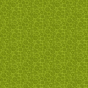 Gears Cotton Fabric by the Yard - Launch Party Gears Green - Paintbrush Studio 120-99554