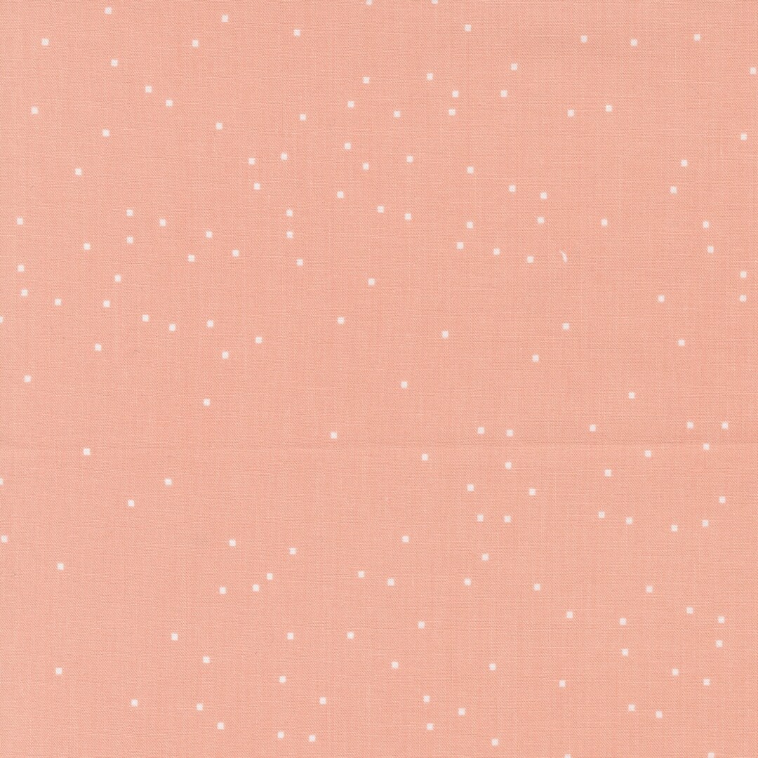 Modern Blender Cotton Fabric by the Yard Pips Pixel Dot Peach Aneela