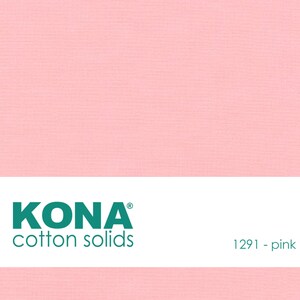 Kona Cotton Fabric by the Yard - 1291 Pink