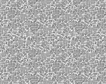 Windham Fabrics FBY42283 Windhams Spackle Backing - Black & White