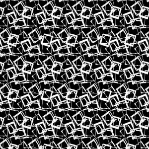 Modern Block Cotton Fabric by the Yard - Around the Block Block Out Black - Camelot 21230204-1