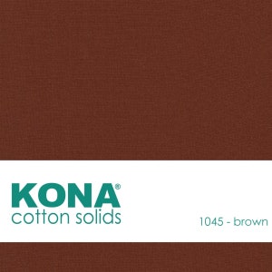 Kona Cotton Fabric by the Yard - 1045 Brown