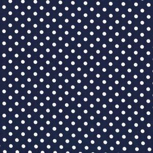 Polka Dot Cotton Fabric by the Yard - Dumb Dot Ink - Michael Miller CX2490-INK
