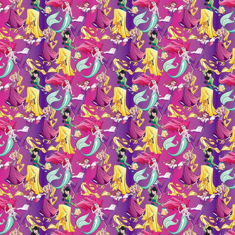 Disney Princess Fabric by the Yard Springs Creative 67828A570715 Princess Allover