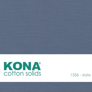 Kona Cotton Fabric by the Yard - 1336 Slate