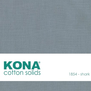 Kona Cotton Fabric by the Yard - 1854 Shark