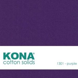 Kona Cotton Fabric by the Yard - 1301 Purple