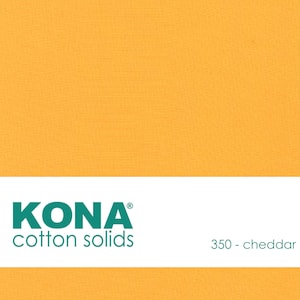 Kona Cotton Fabric by the Yard - 350 Cheddar