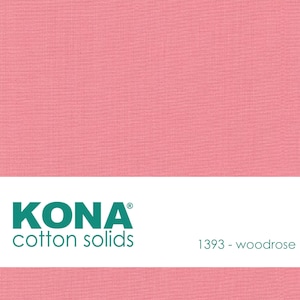 Kona Cotton Fabric by the Yard - 1393 Woodrose