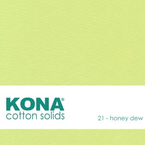 Kona Cotton Fabric by the Yard - 21 Honey Dew