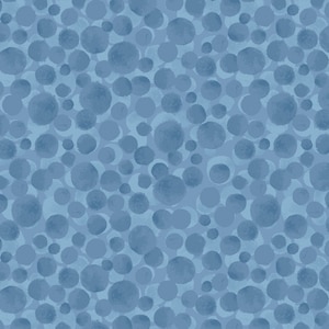 Blender Cotton Fabric by the Yard - Bumbleberries Mid Blue - Lewis & Irene BB0338