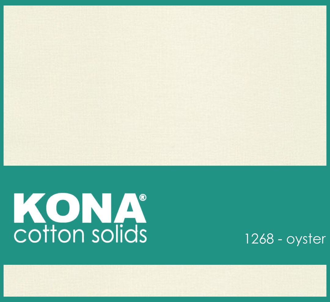 Kona Cotton Fabric by the Yard 1268 Oyster Etsy