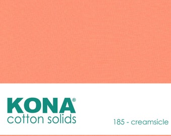 Kona Cotton Fabric by the Yard - 185 Creamsicle