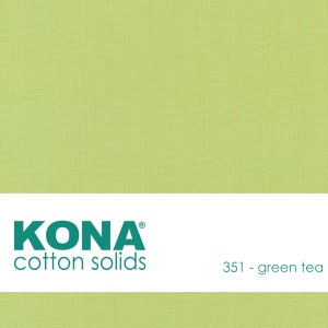 Kona Cotton Fabric by the Yard - 351 Green Tea