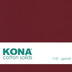 Kona Cotton Fabric by the Yard - 1151 Garnet