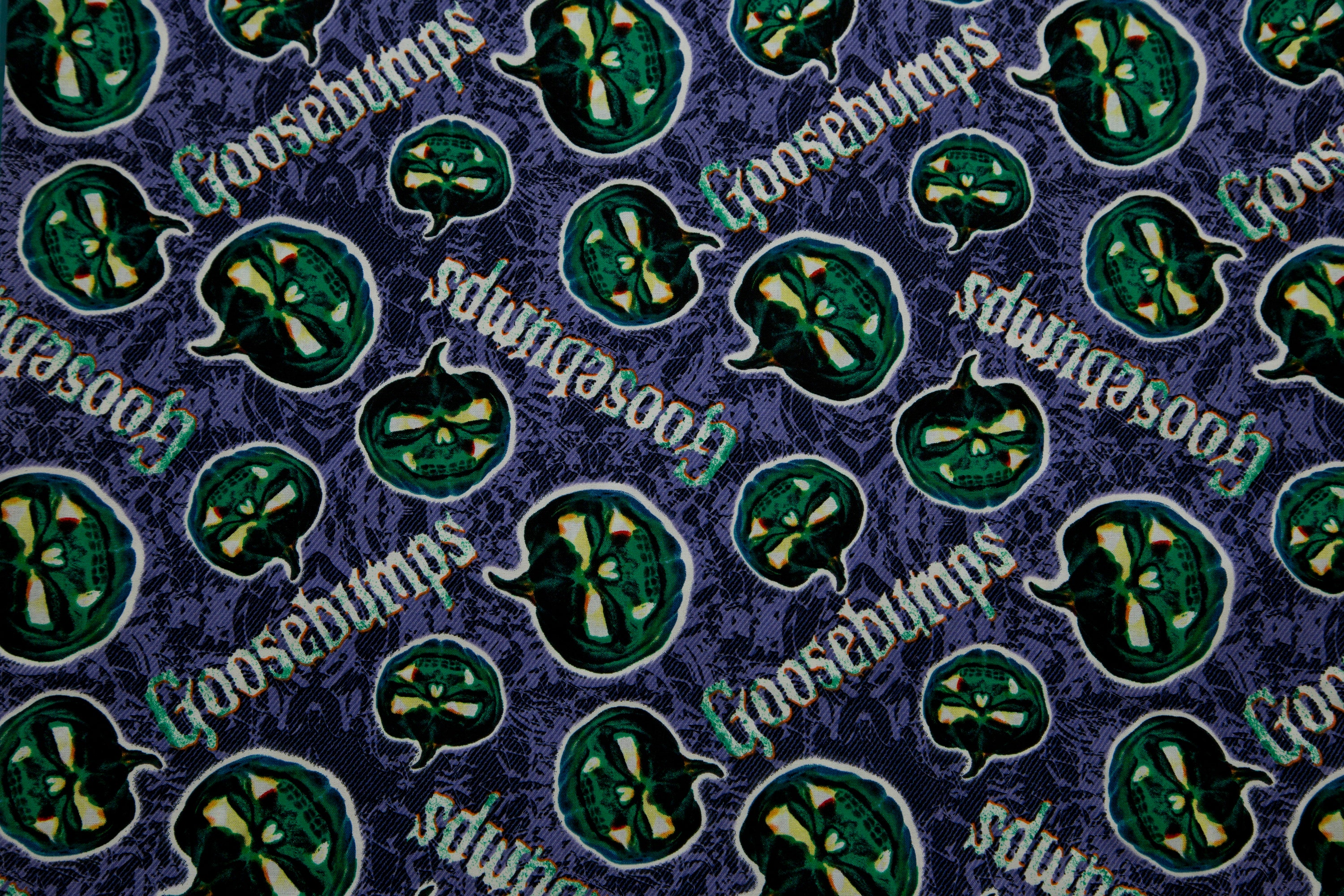 Goosebumps Fabric by the Yard Glow in the Dark Pumpkins Etsy