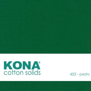 Kona Cotton Fabric by the Yard - 453 Pesto