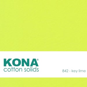 Kona Cotton Fabric by the Yard - 842 Key Lime