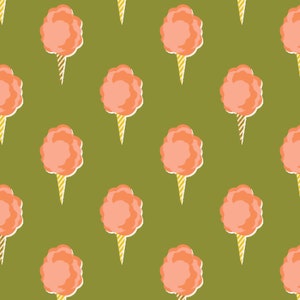 Cotton Candy Cotton Fabric by the Yard - East Coast Sugar Rush Lush Metallic - Megan Kampa for Cotton + Steel MK104-LU1M
