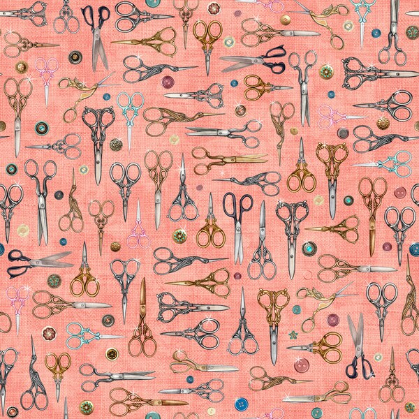 Scissor Fabric Etsy