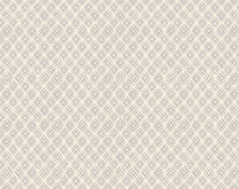 White on White Cotton Fabric by the Yard - Achroma Mini Macramé Oyster - Ruby Star Society RS5099-13