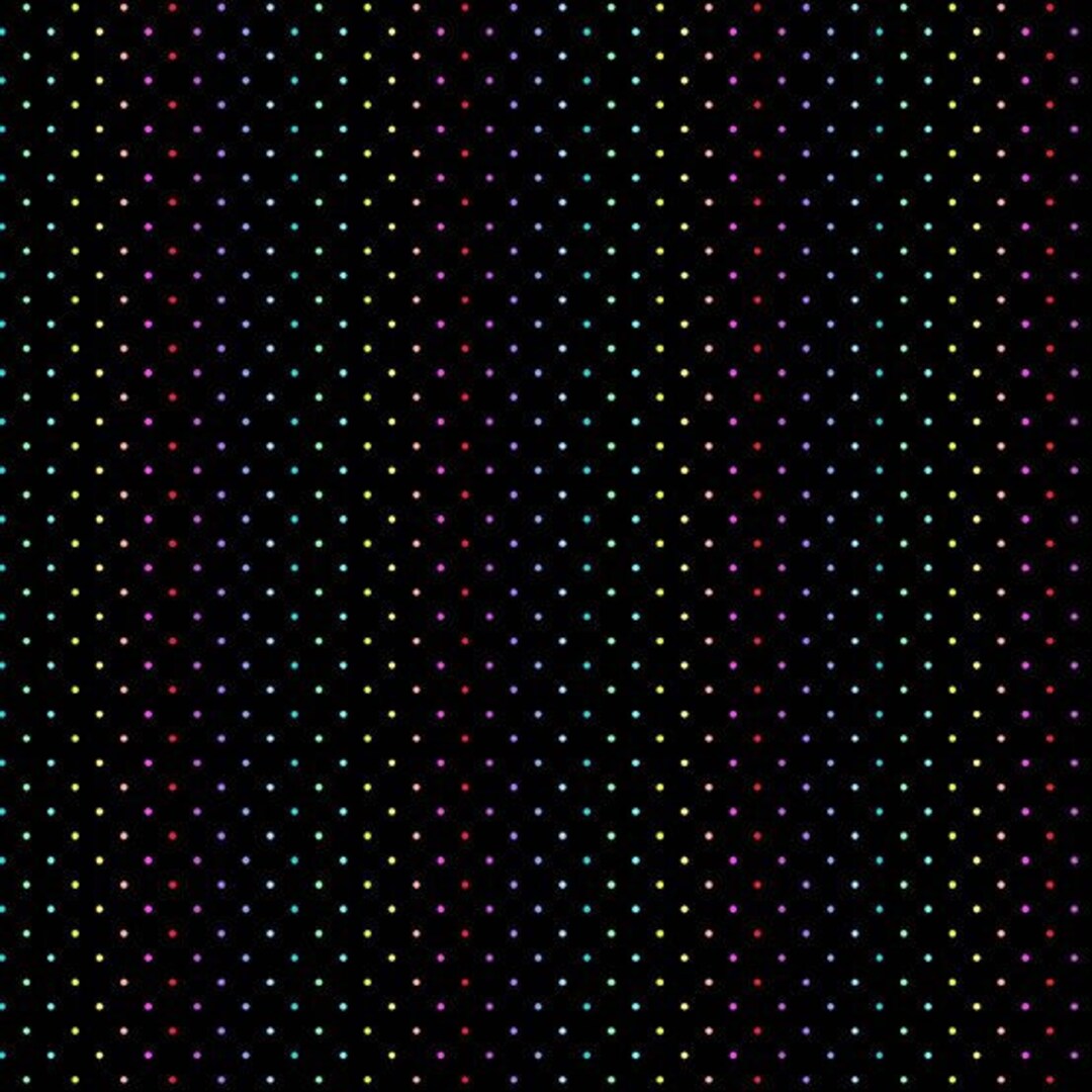 Rainbow Cotton Fabric by the Yard Rainbow Wonderland Mini Etsy