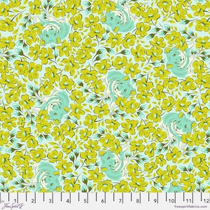 Tula Pink Cotton Fabric by the Yard - Tula Pink Besties Chubby Cheeks Clover - Free Spirit PWTP218.CLOVER